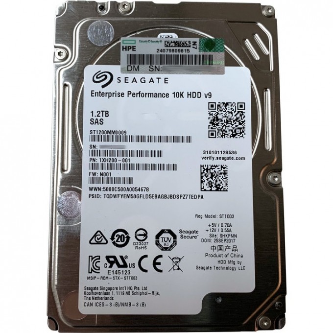 Жесткий диск SEAGATE 1.2Tb 10K 12Gb/s SAS 2.5" ST1200MM0009 Жесткий диск SEAGATE 1.2Tb 10K 12Gb/s SAS 2.5" ST1200MM0009